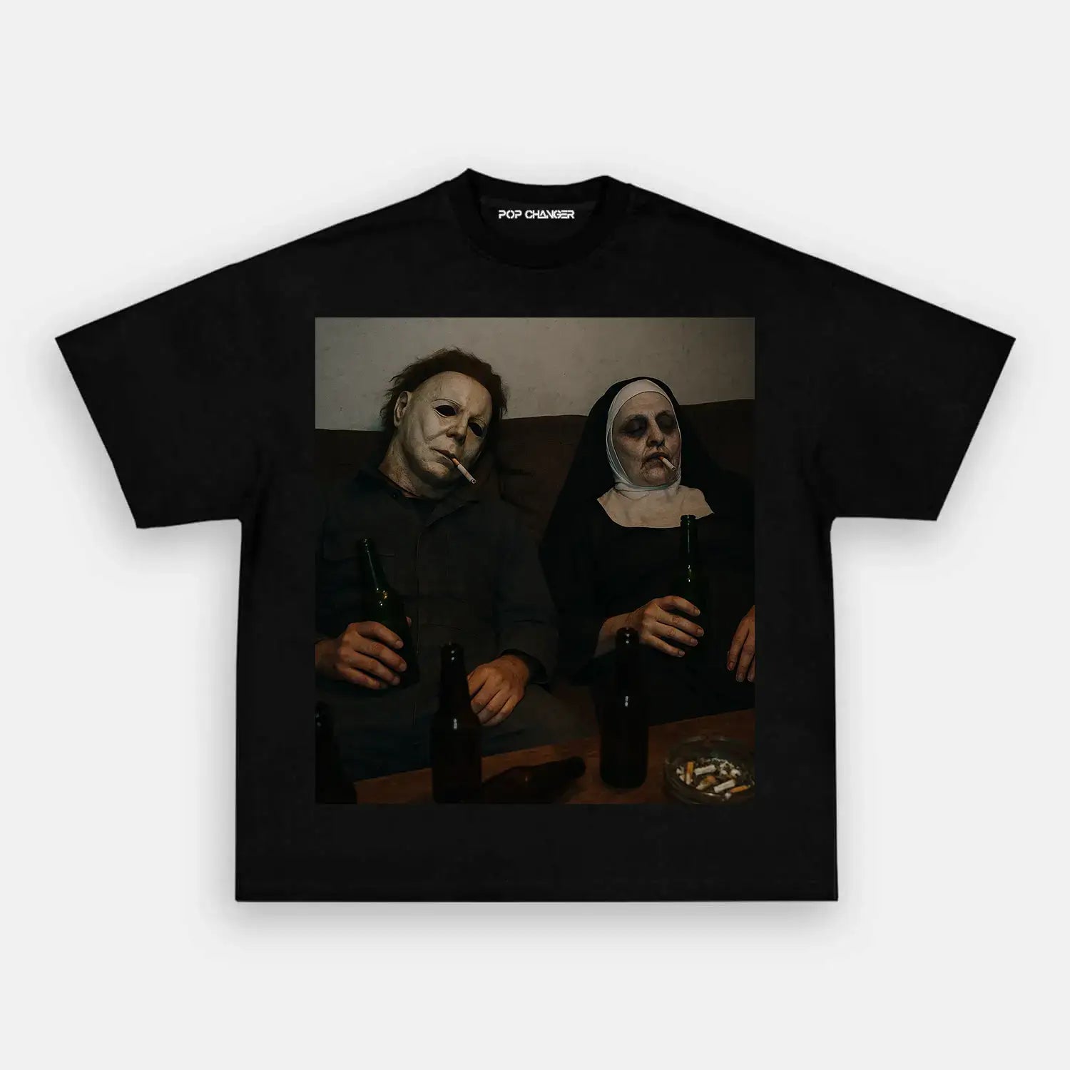 Michael Myers & Nun T-SHIRT - POPCHANGER