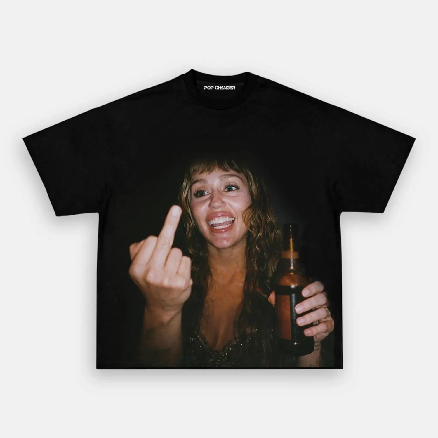 Miley Cyrus Drinks Beer Tee