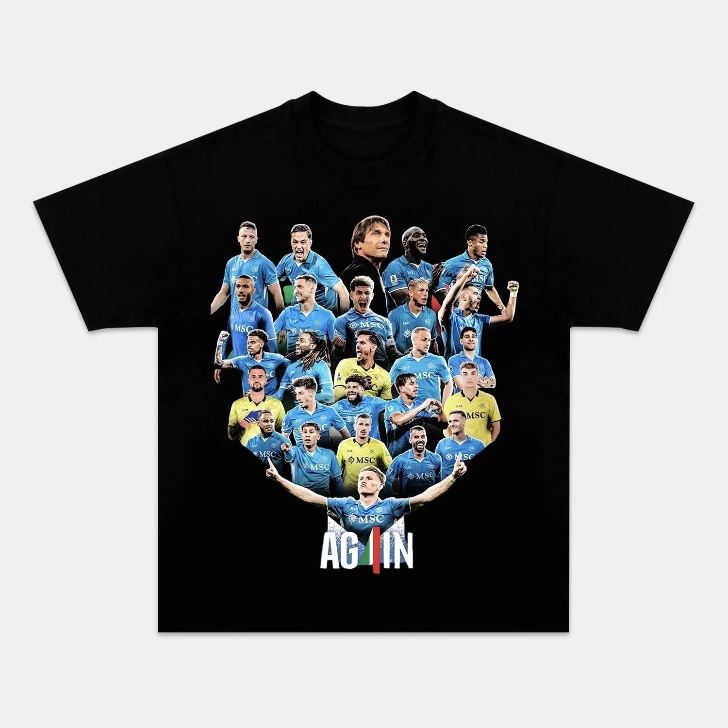 NAPOLI WIN 4TH SERIE A TITLE TEE 08.30 3.0 - POPCHANGER