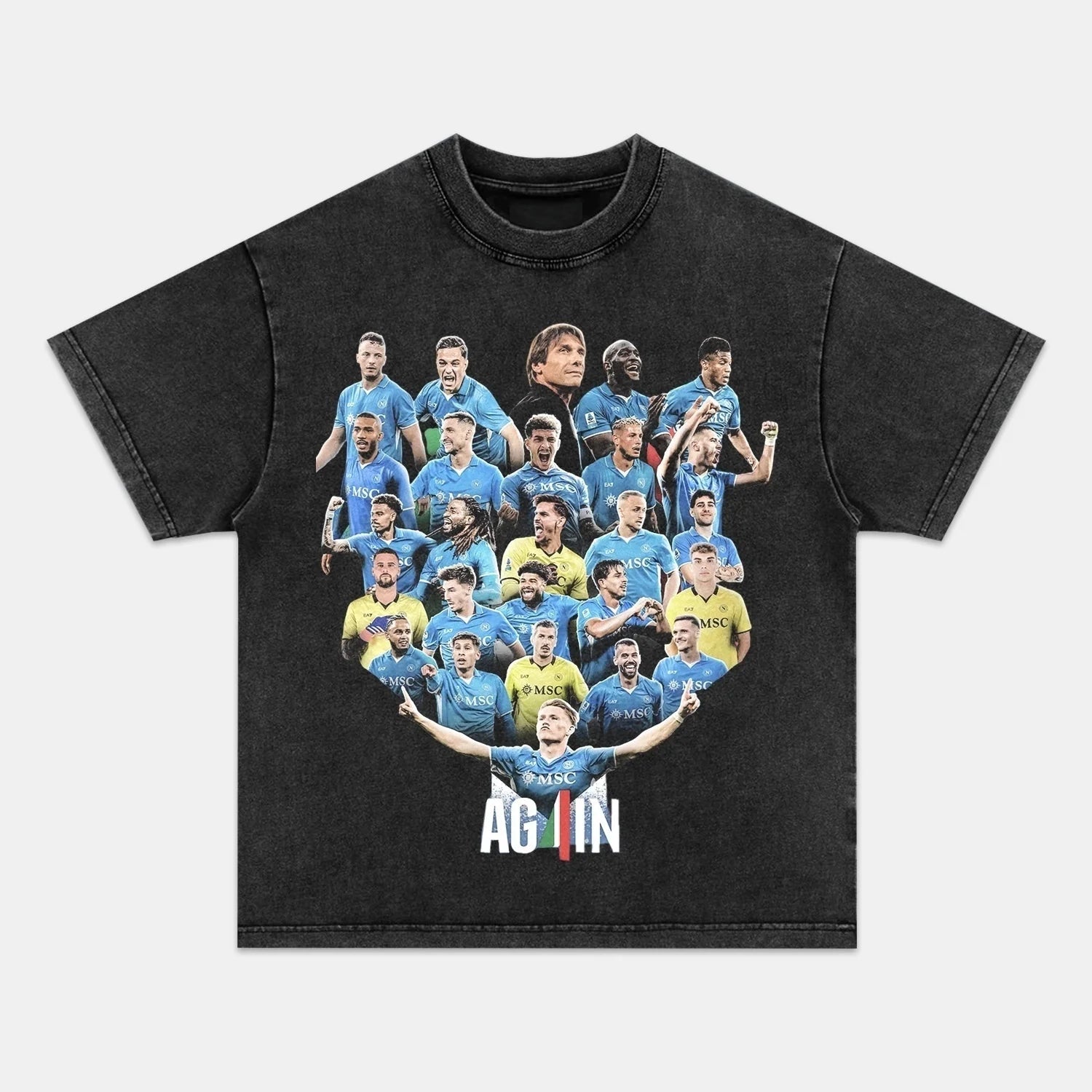 NAPOLI WIN 4TH SERIE A TITLE TEE 08.30 3.0 - POPCHANGER