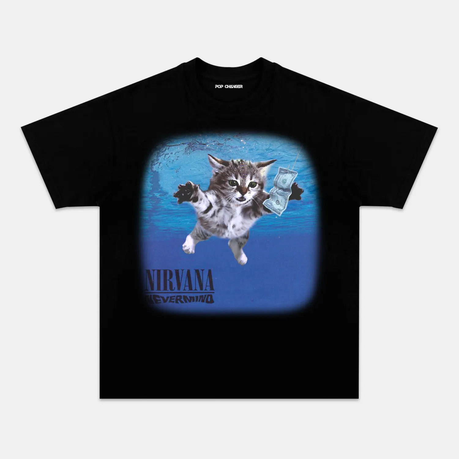 NIRVANA CAT TEE 1.0 - POPCHANGER