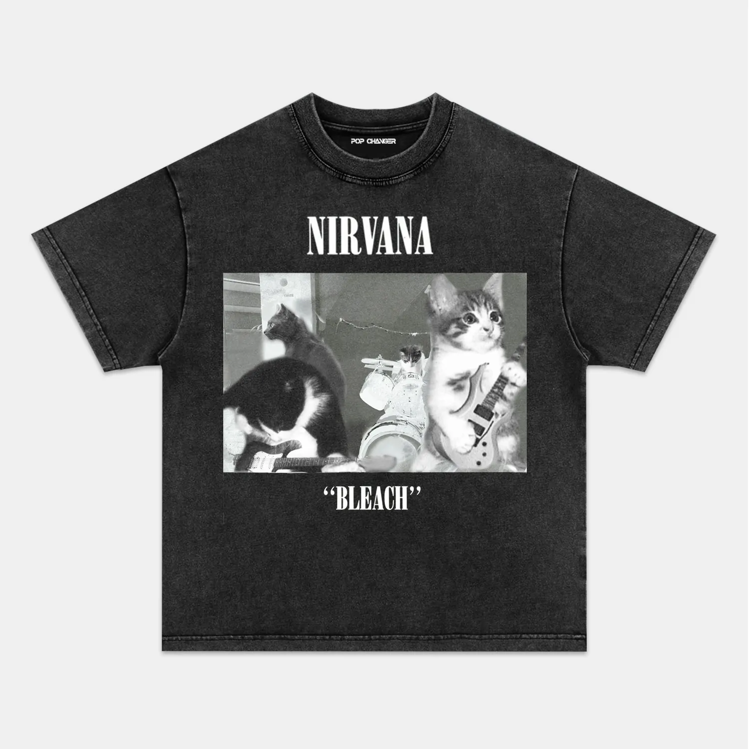 NIRVANA CAT TEE - POPCHANGER