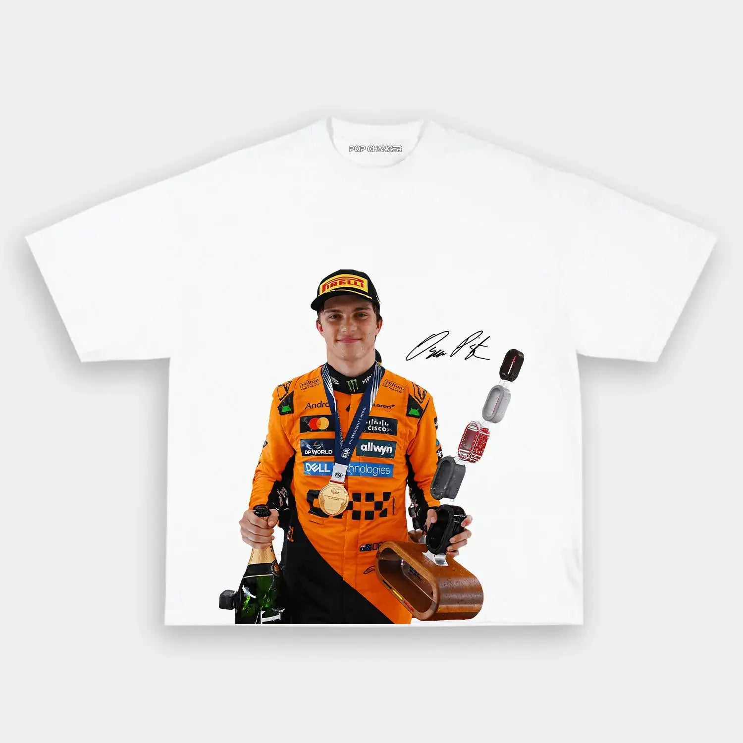 Oscar Piastri Tee 5.0 - POPCHANGER