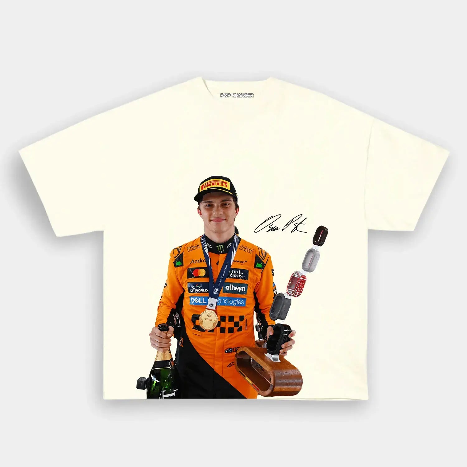 Oscar Piastri Tee 5.0 - POPCHANGER