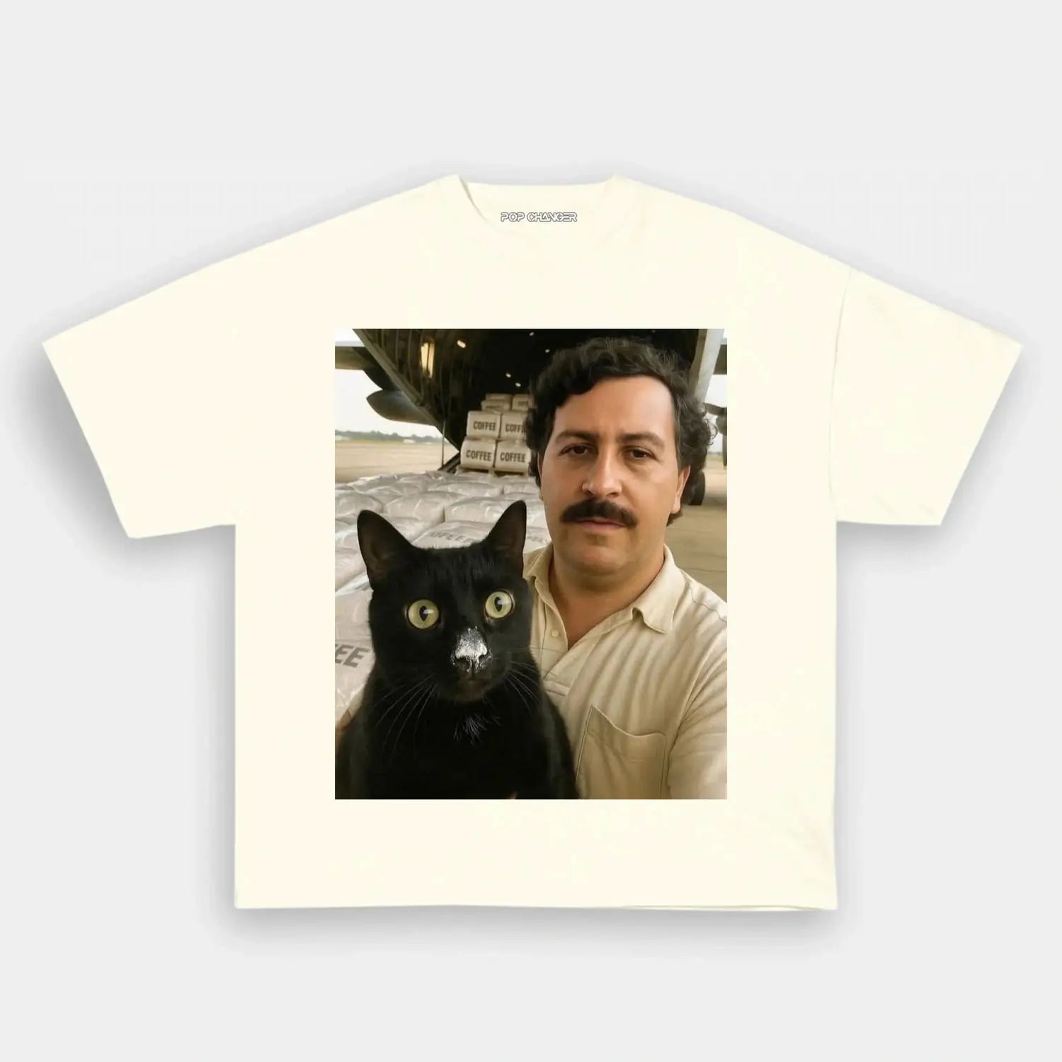 Pablo Escobar & Cat Tee - POPCHANGER
