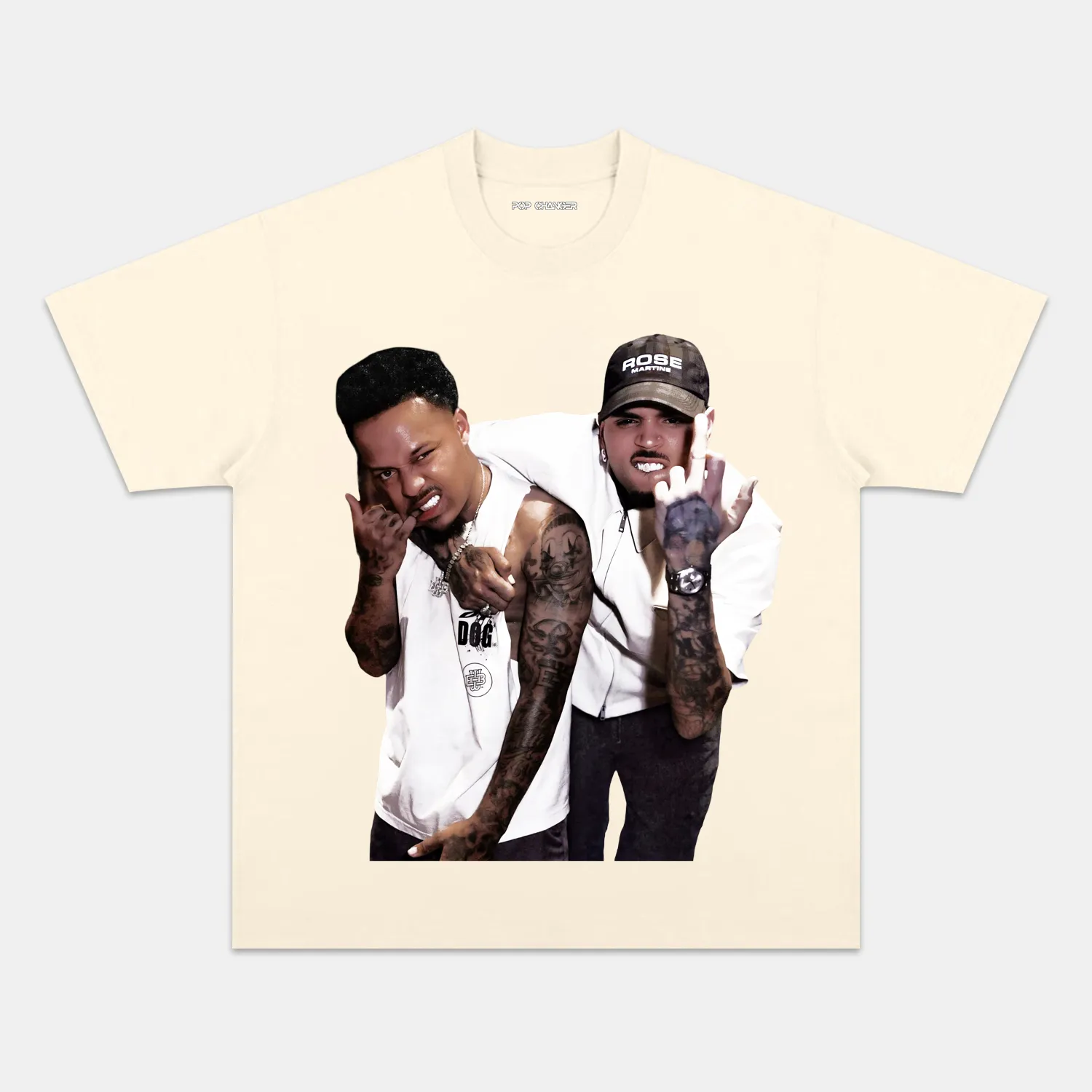 SHAD MOSS & CHRIS BROWN TEE - POPCHANGER