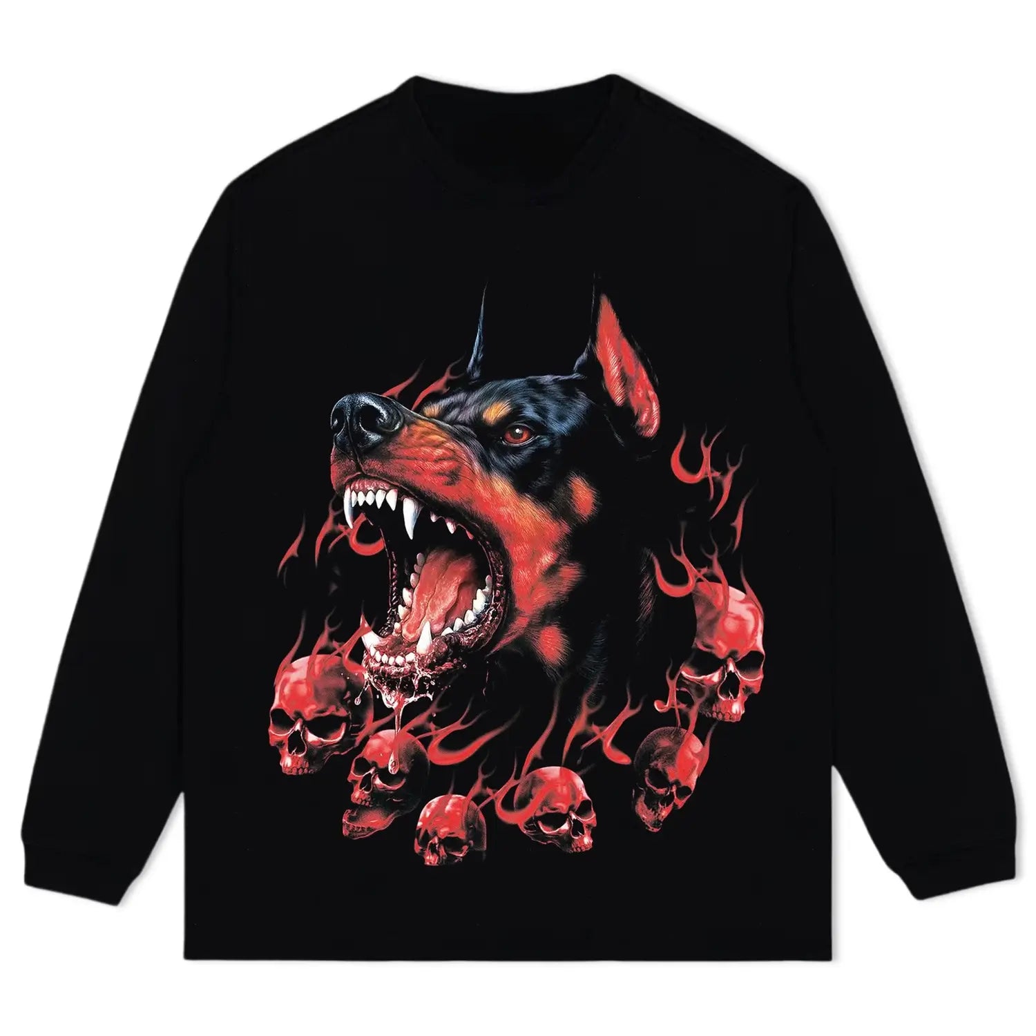 BLACK LONG SLEEVES T-SHIRT