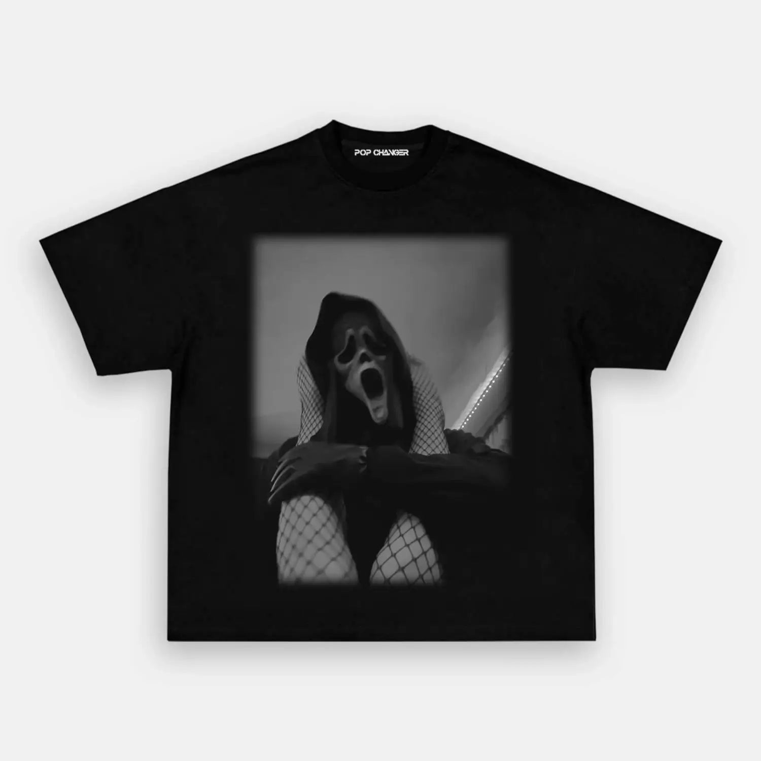 Ghostface Fishnet Leg Tee