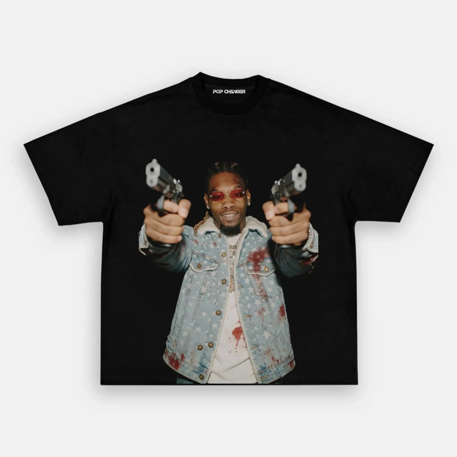Offset Dual Guns Tee