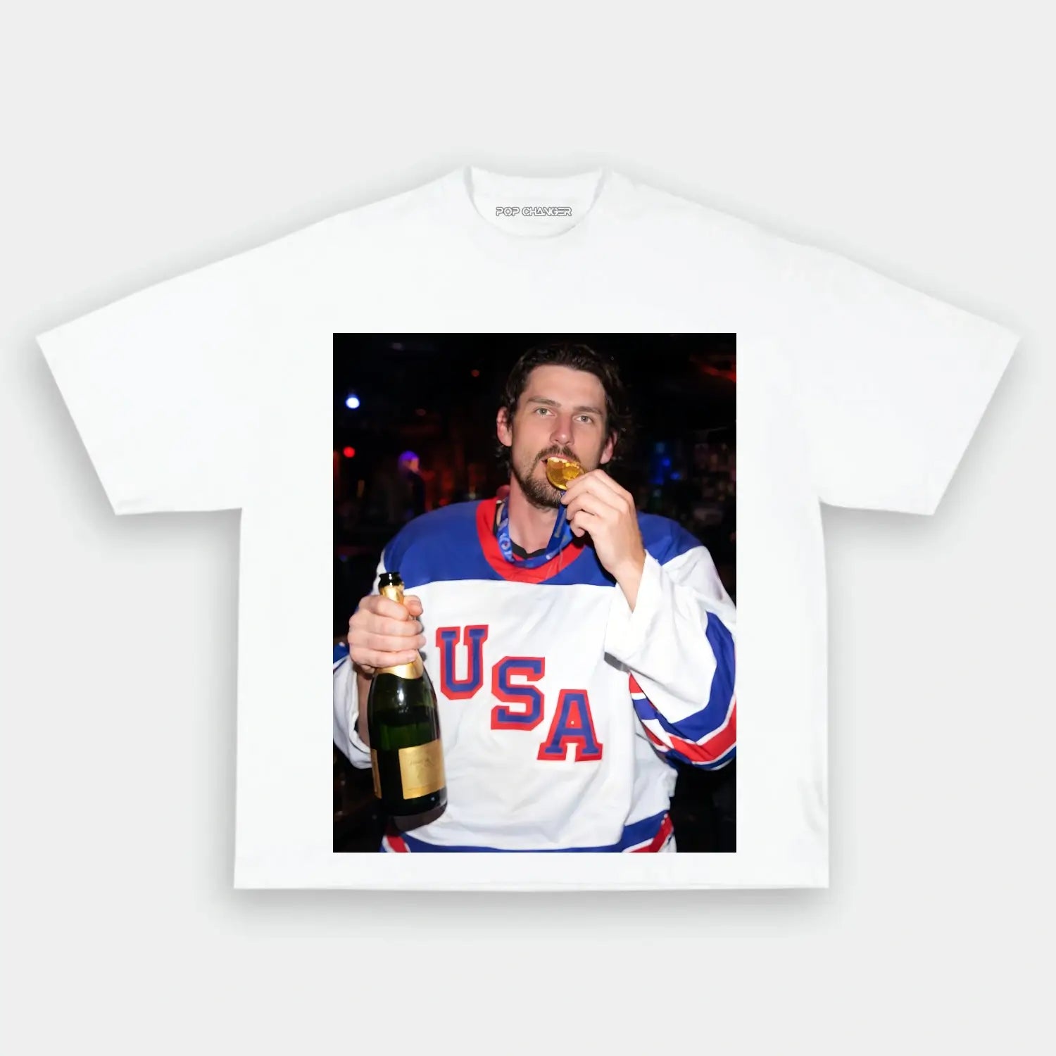 Connor Hellebuyck Champion Tee - POPCHANGER