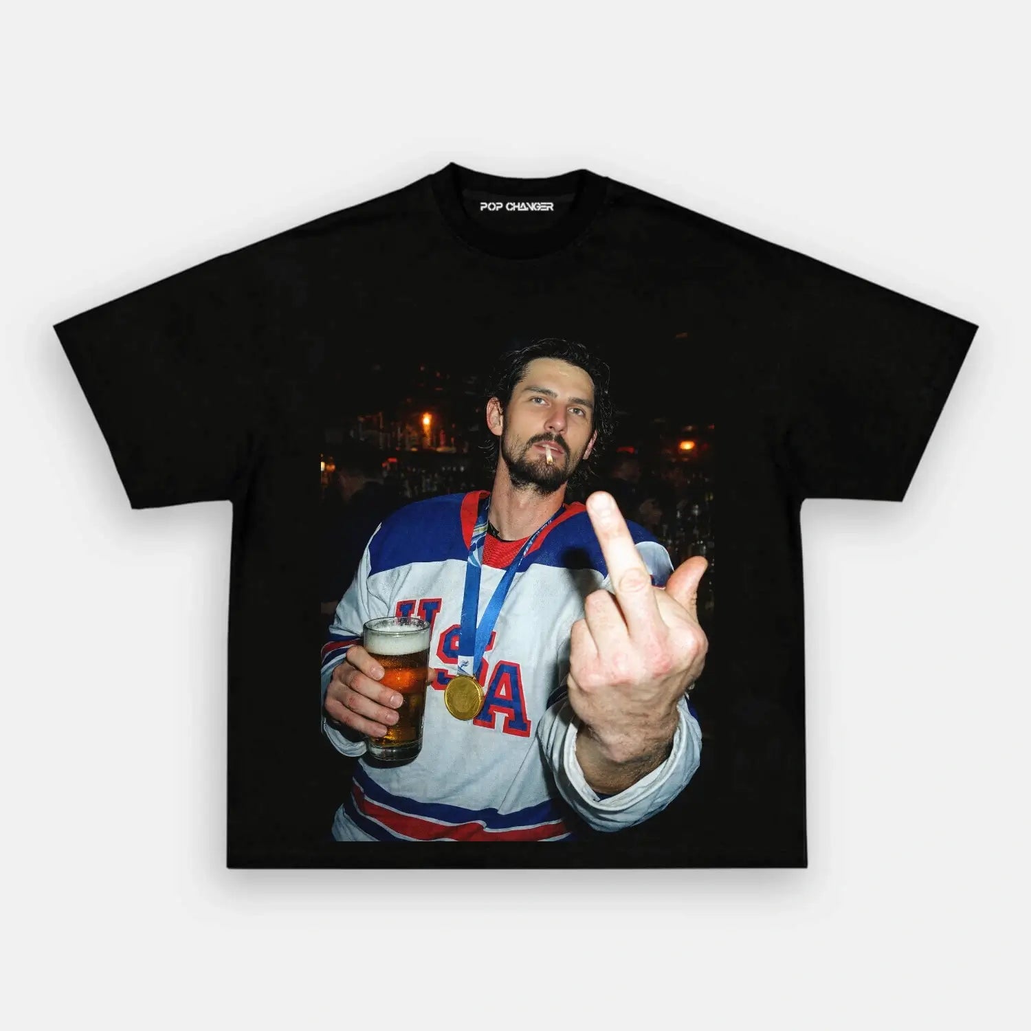 Connor Hellebuyck Champion V2 Tee - POPCHANGER