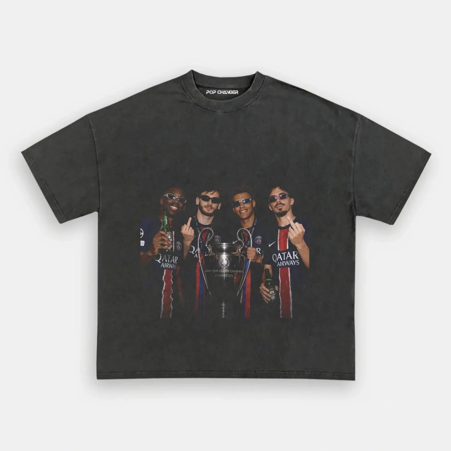 Dembélé × Kvaratskhelia × Doué × Vitinha TEE - POPCHANGER