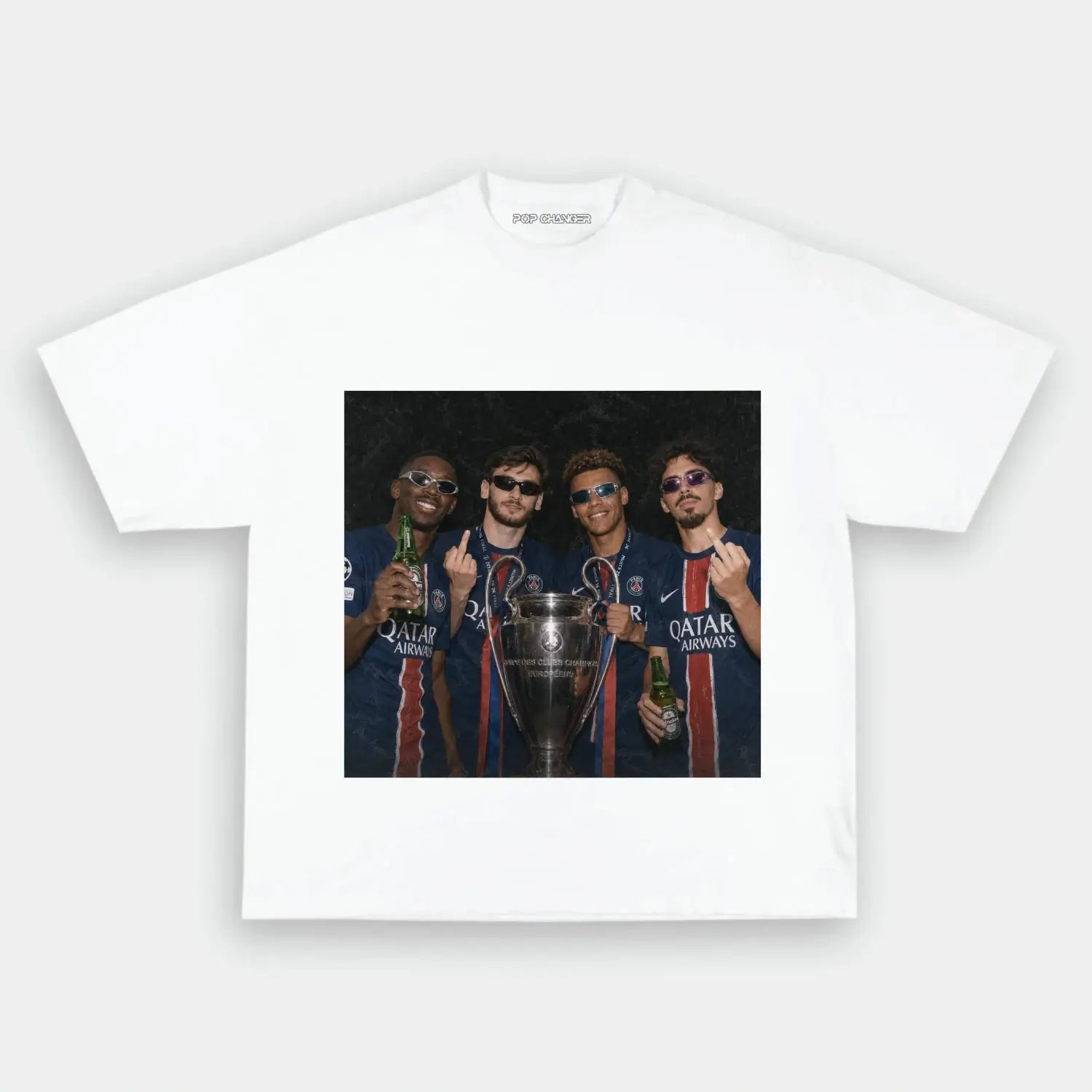 Dembélé × Kvaratskhelia × Doué × Vitinha TEE - POPCHANGER