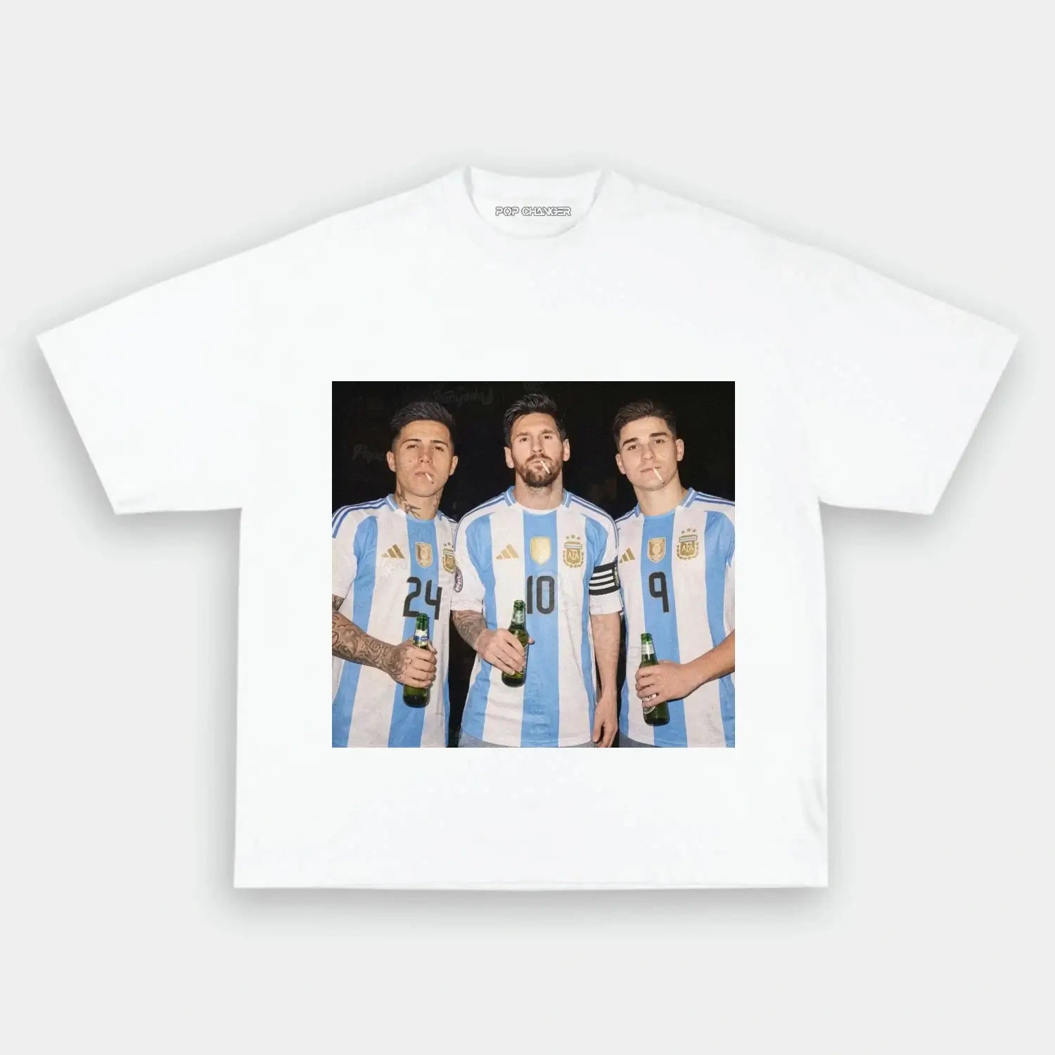 Enzo Fernández & Lionel Messi & Julián Álvarez Argentina Tee 2.0 - POPCHANGER