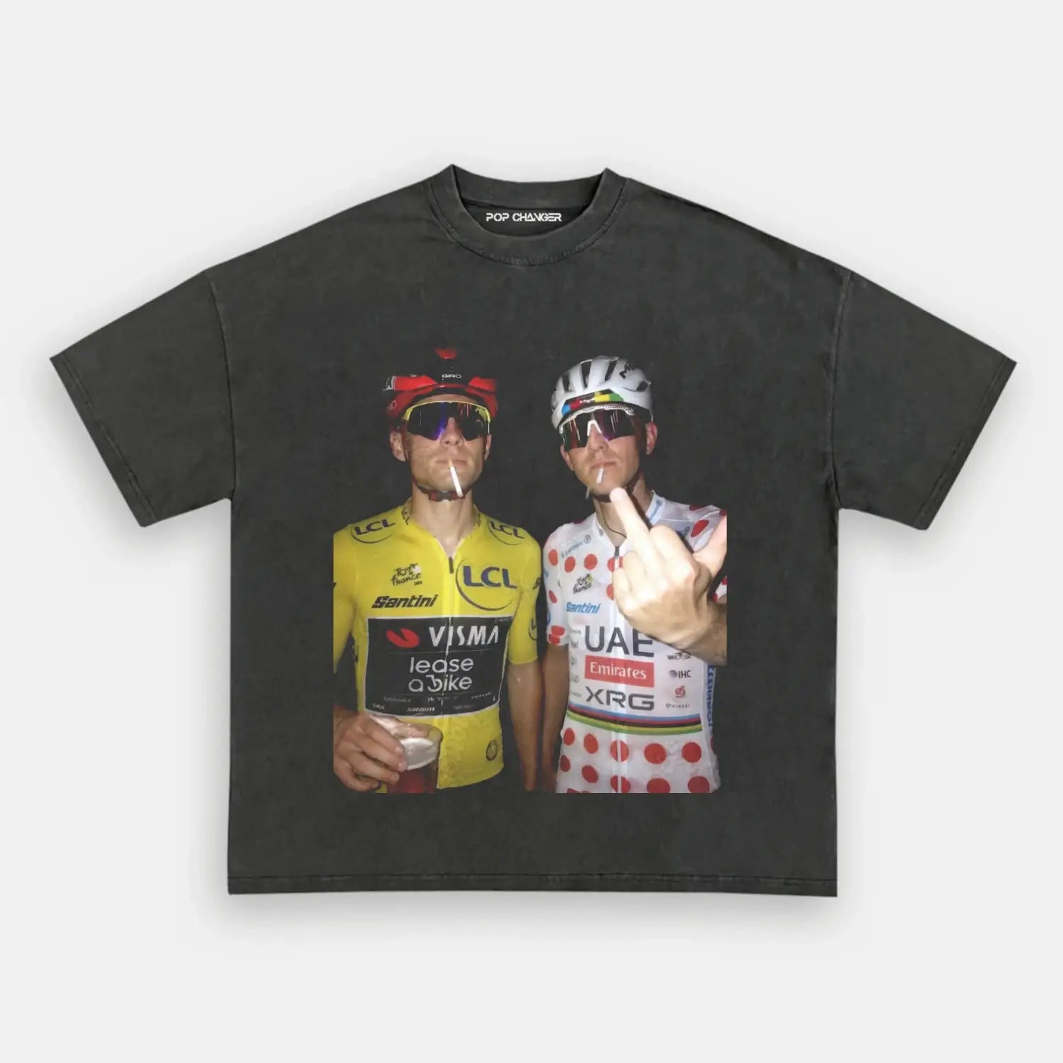 Jonas Vingegaard&Tadej Pogačar 2026 Tee 1 - POPCHANGER