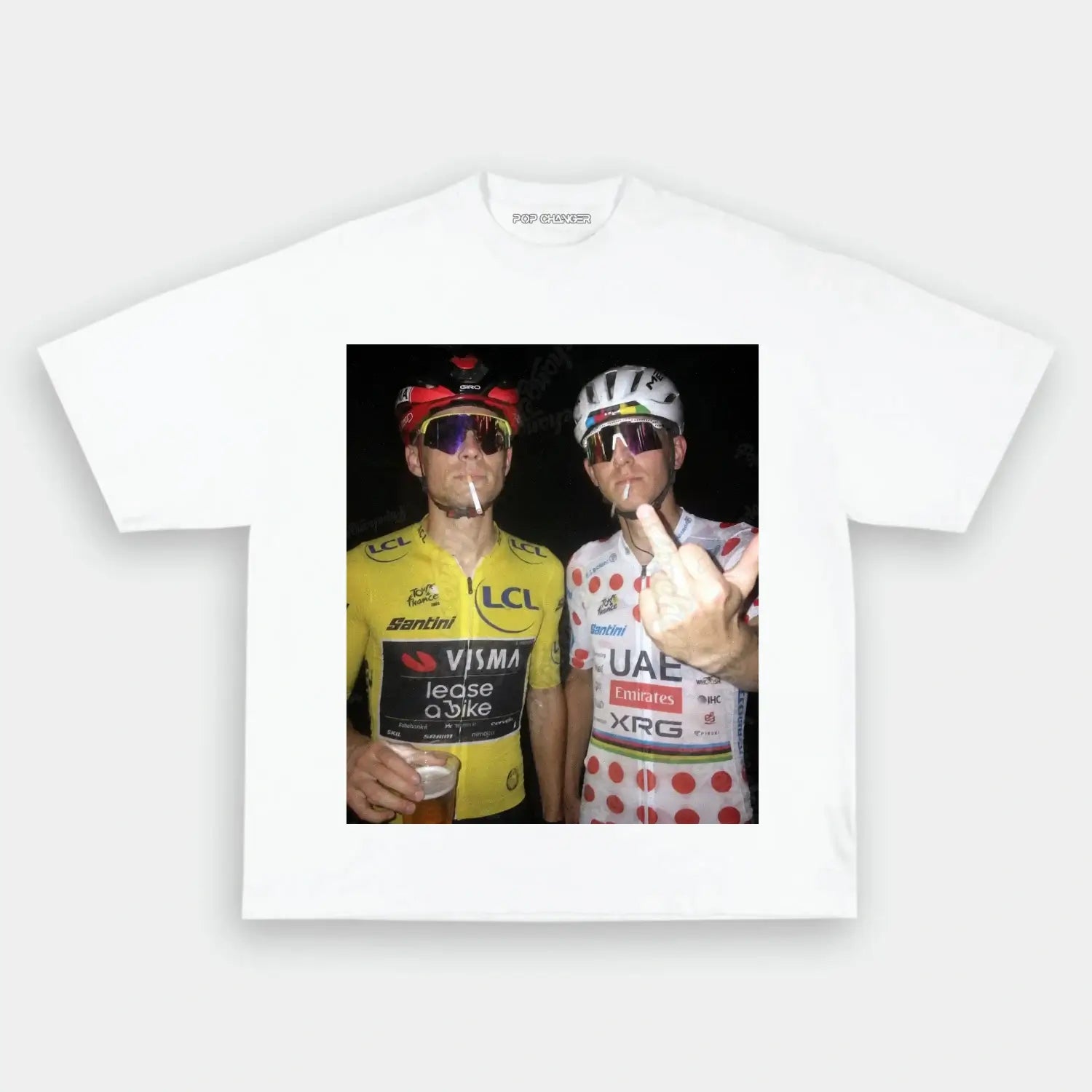 Jonas Vingegaard&Tadej Pogačar 2026 Tee 1 - POPCHANGER
