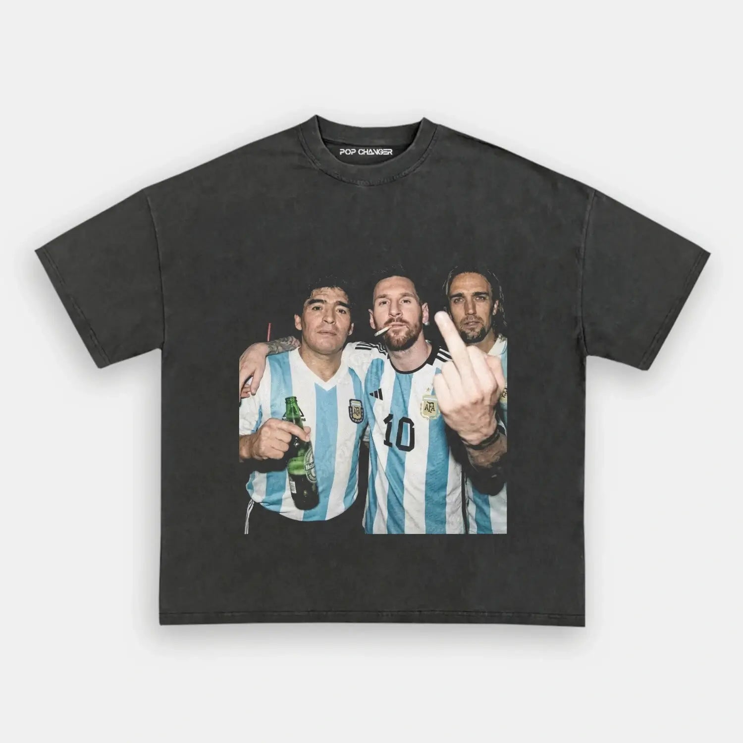 Lionel Messi & Diego Maradona & Gabriel Batistuta Tee - POPCHANGER