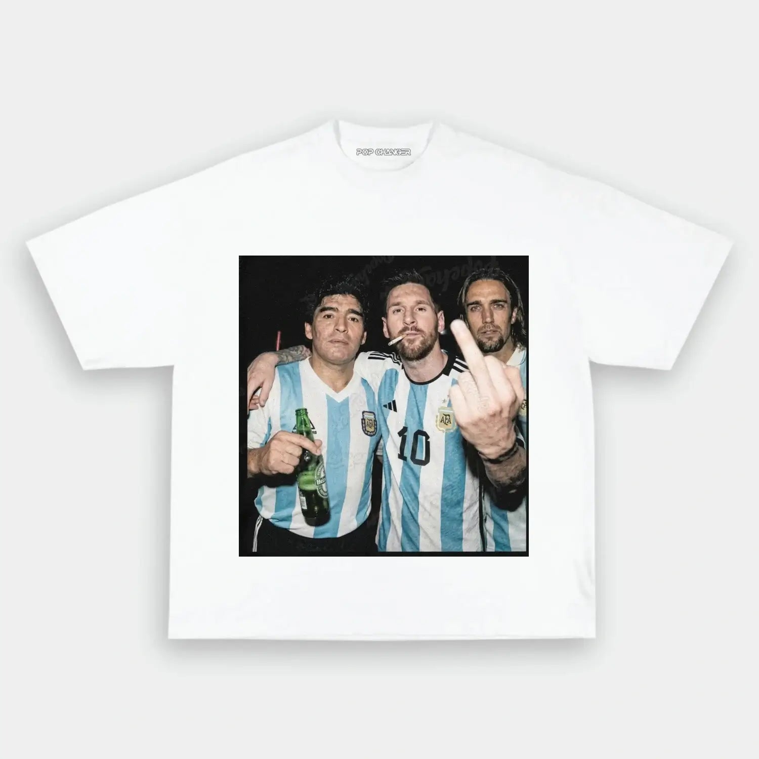 Lionel Messi & Diego Maradona & Gabriel Batistuta Tee - POPCHANGER