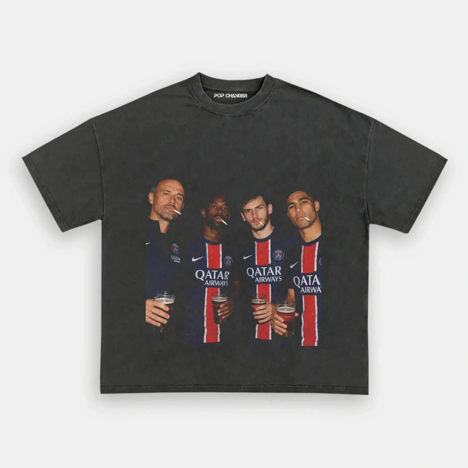 Luis Enrique & Dembélé & Kvaratskhelia & Hakimi Tee 2.0 - POPCHANGER