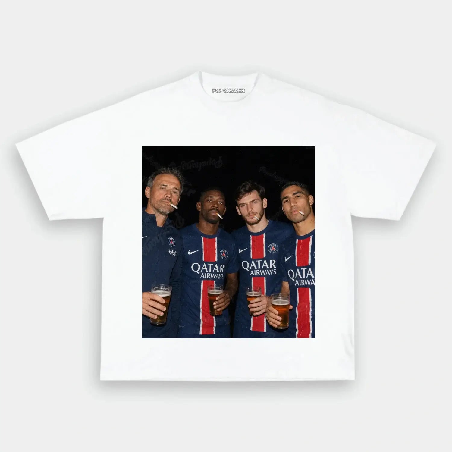 Luis Enrique & Dembélé & Kvaratskhelia & Hakimi Tee 2.0 - POPCHANGER