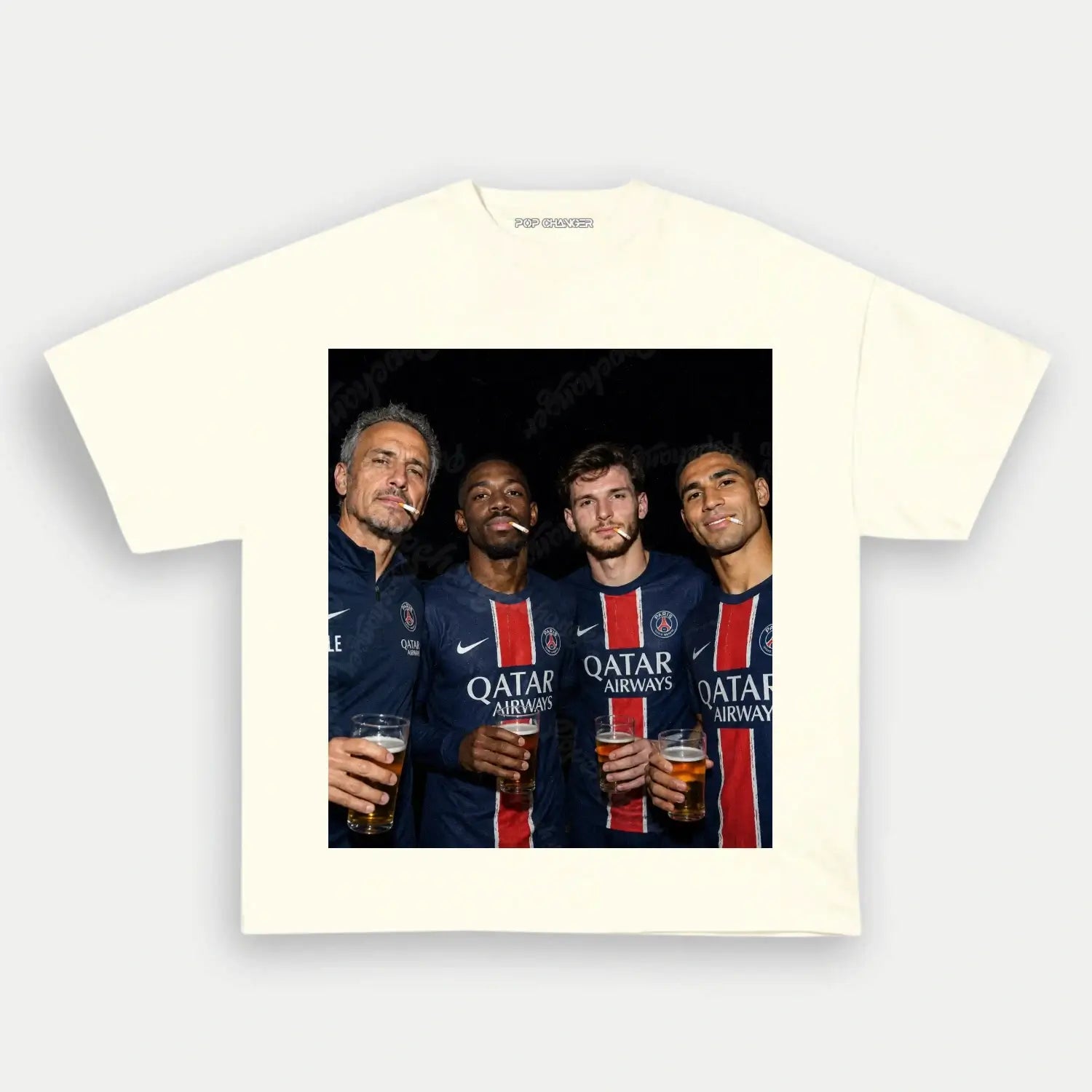 Luis Enrique & Dembélé & Kvaratskhelia & Hakimi Tee 3.0 - POPCHANGER