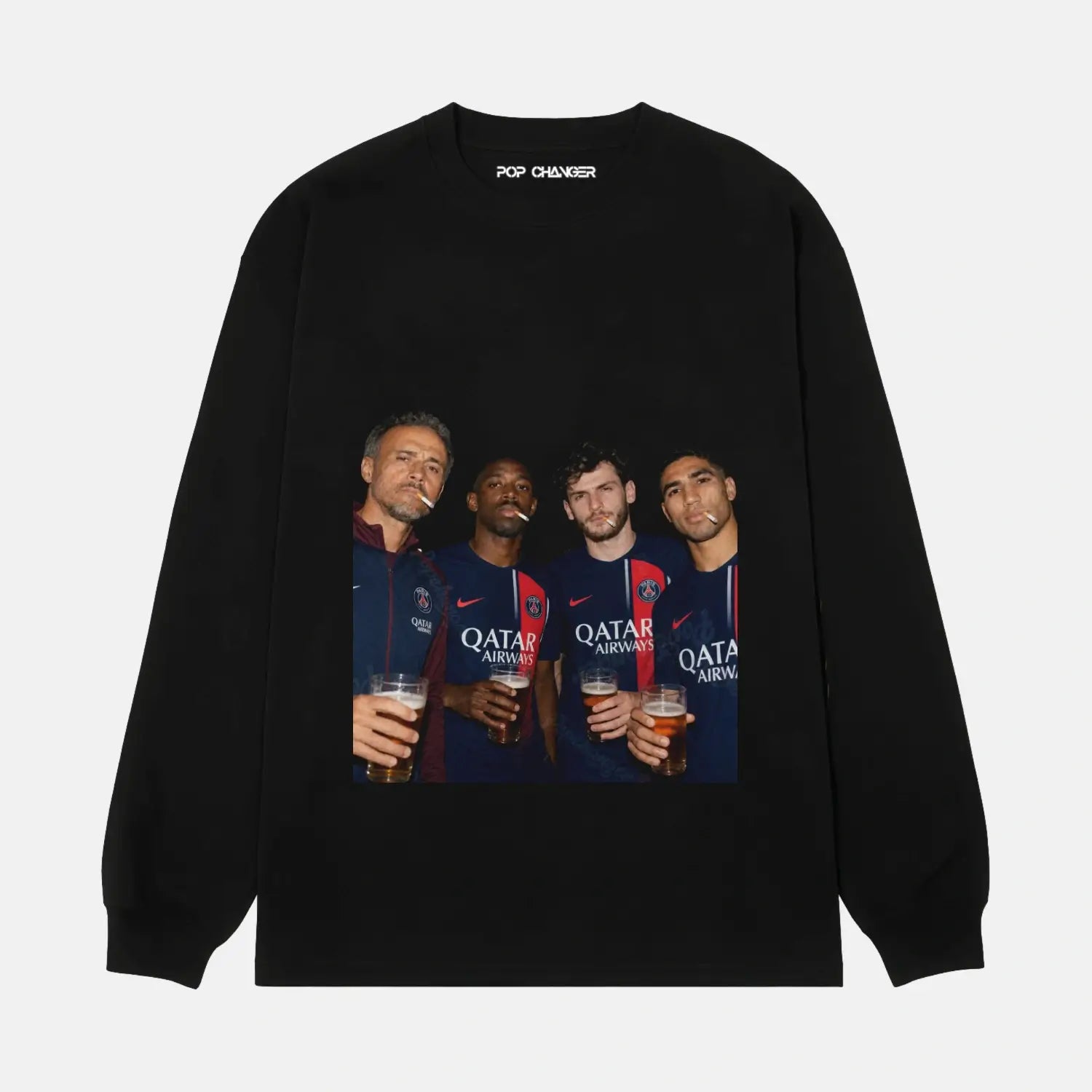Luis Enrique & Dembélé & Kvaratskhelia & Hakimi Tee - POPCHANGER