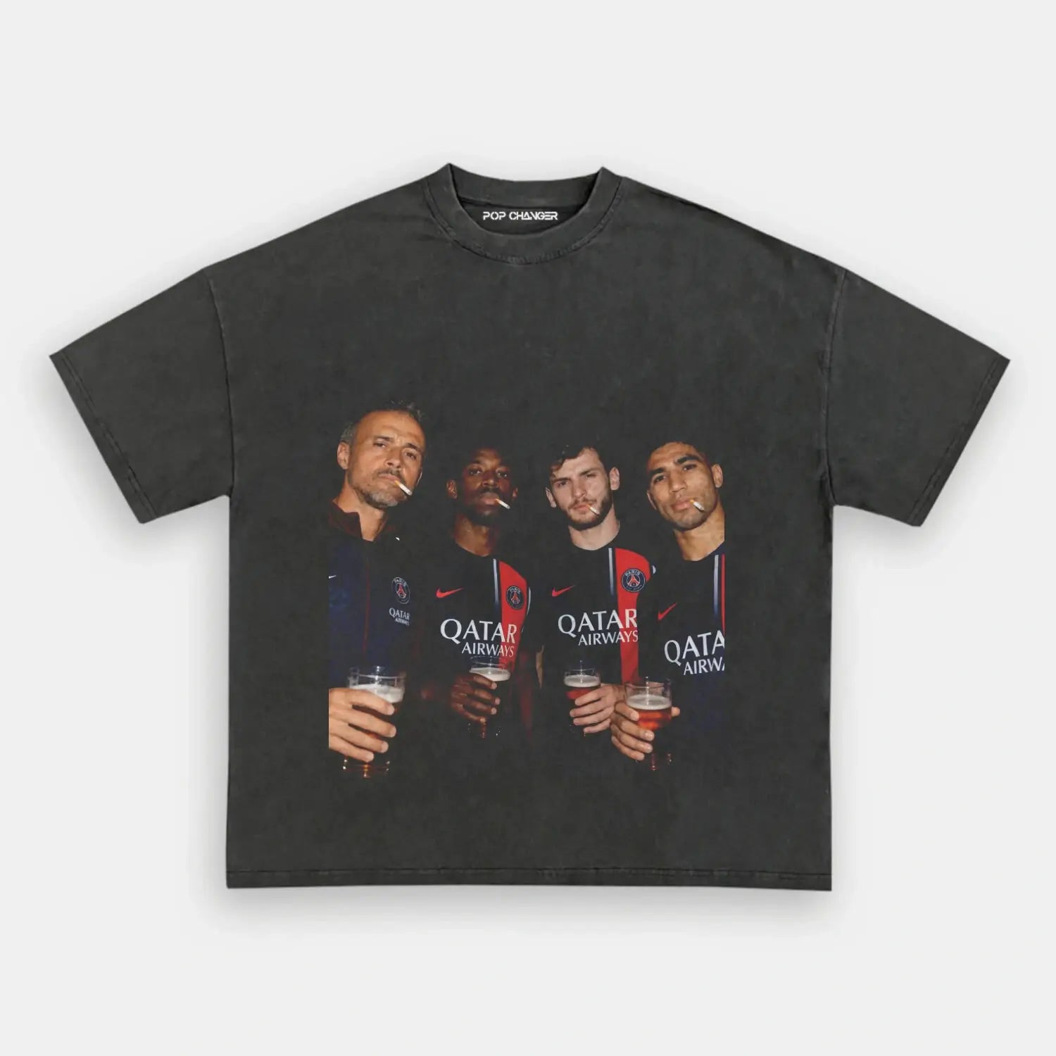 Luis Enrique & Dembélé & Kvaratskhelia & Hakimi Tee - POPCHANGER