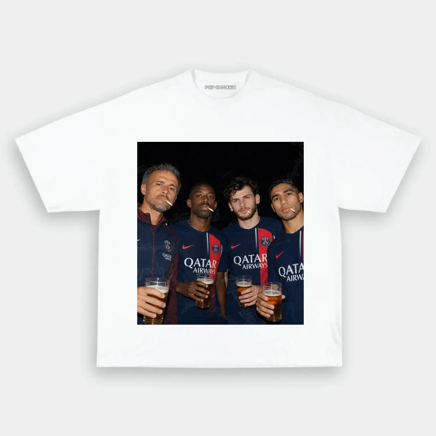 Luis Enrique & Dembélé & Kvaratskhelia & Hakimi Tee - POPCHANGER
