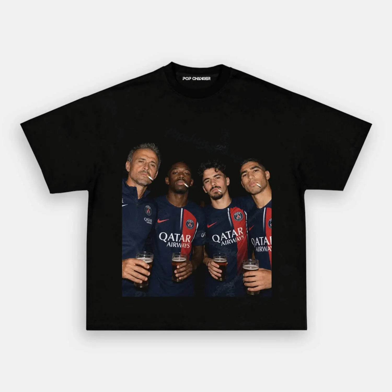 Luis Enrique & Dembélé & Vitinha & Hakimi Tee 2.0 - POPCHANGER