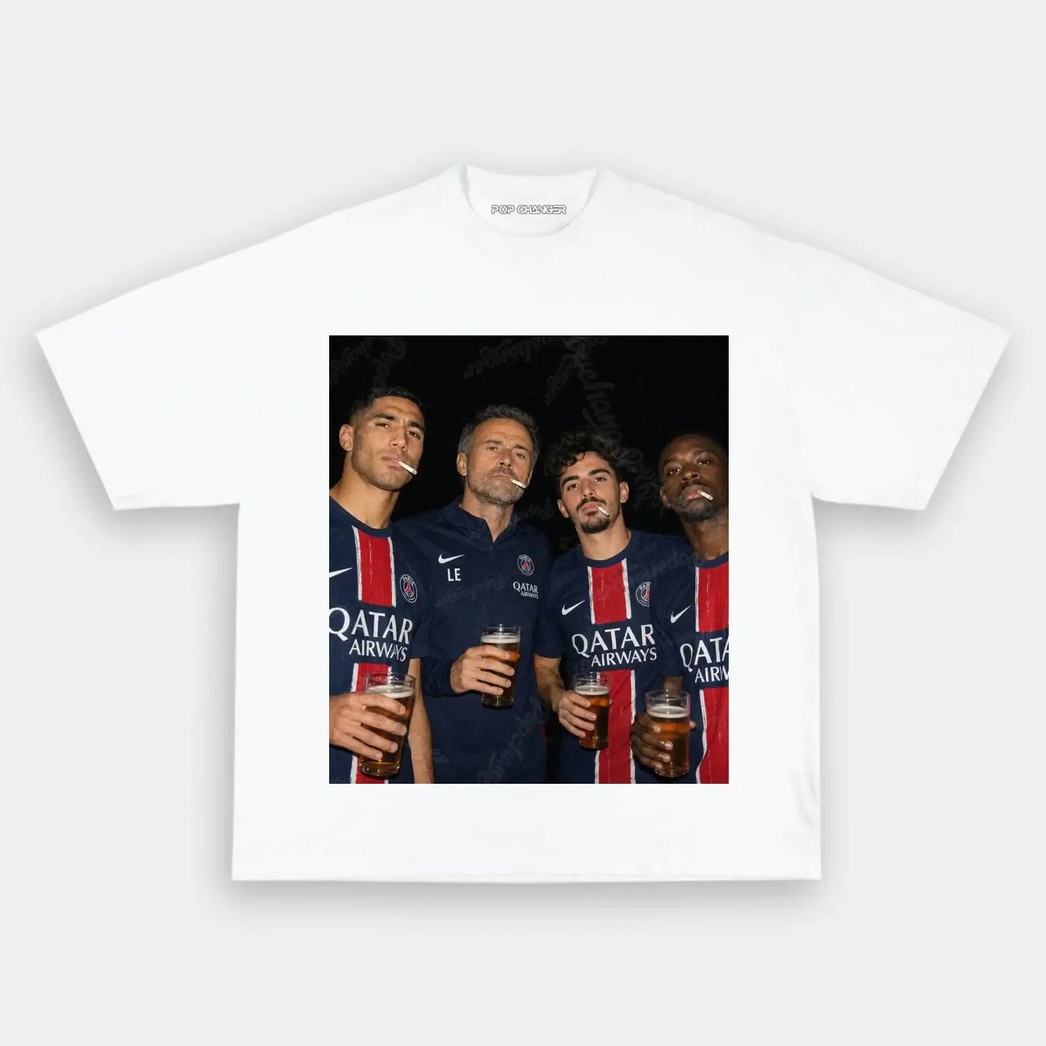 Luis Enrique & Dembélé & Vitinha & Hakimi Tee 3.0 - POPCHANGER