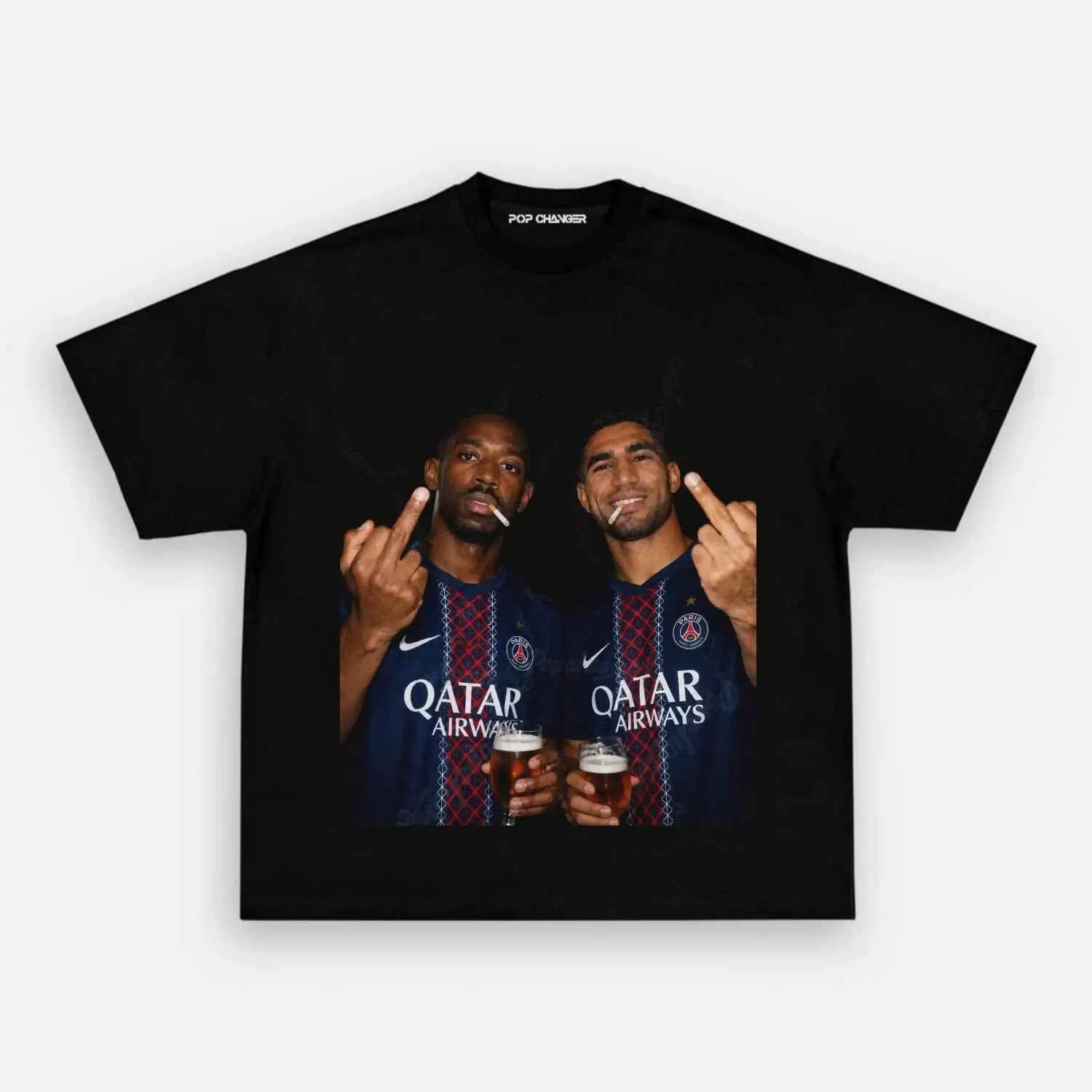 Ousmane Dembélé & Achraf Hakimi 2.0 Tee - POPCHANGER
