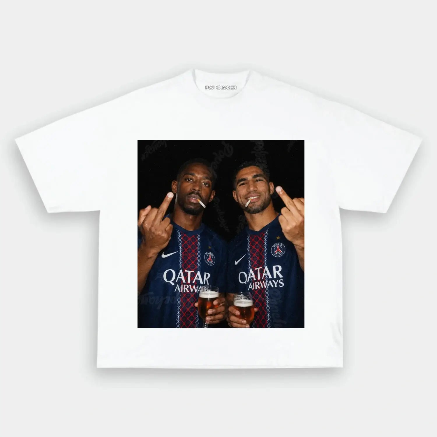 Ousmane Dembélé & Achraf Hakimi 2.0 Tee - POPCHANGER