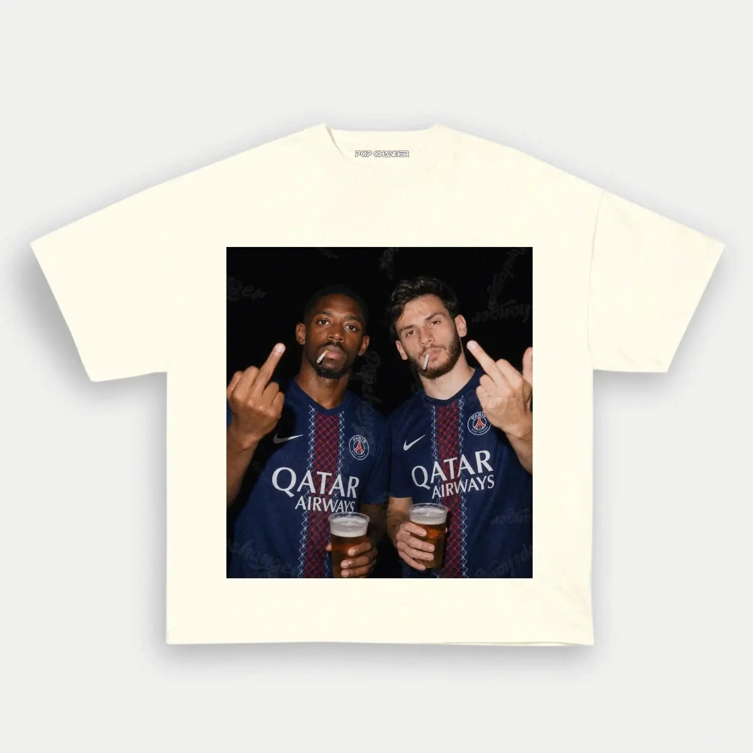 Ousmane Dembélé & Khvicha Kvaratskhelia 2.0 Tee - POPCHANGER