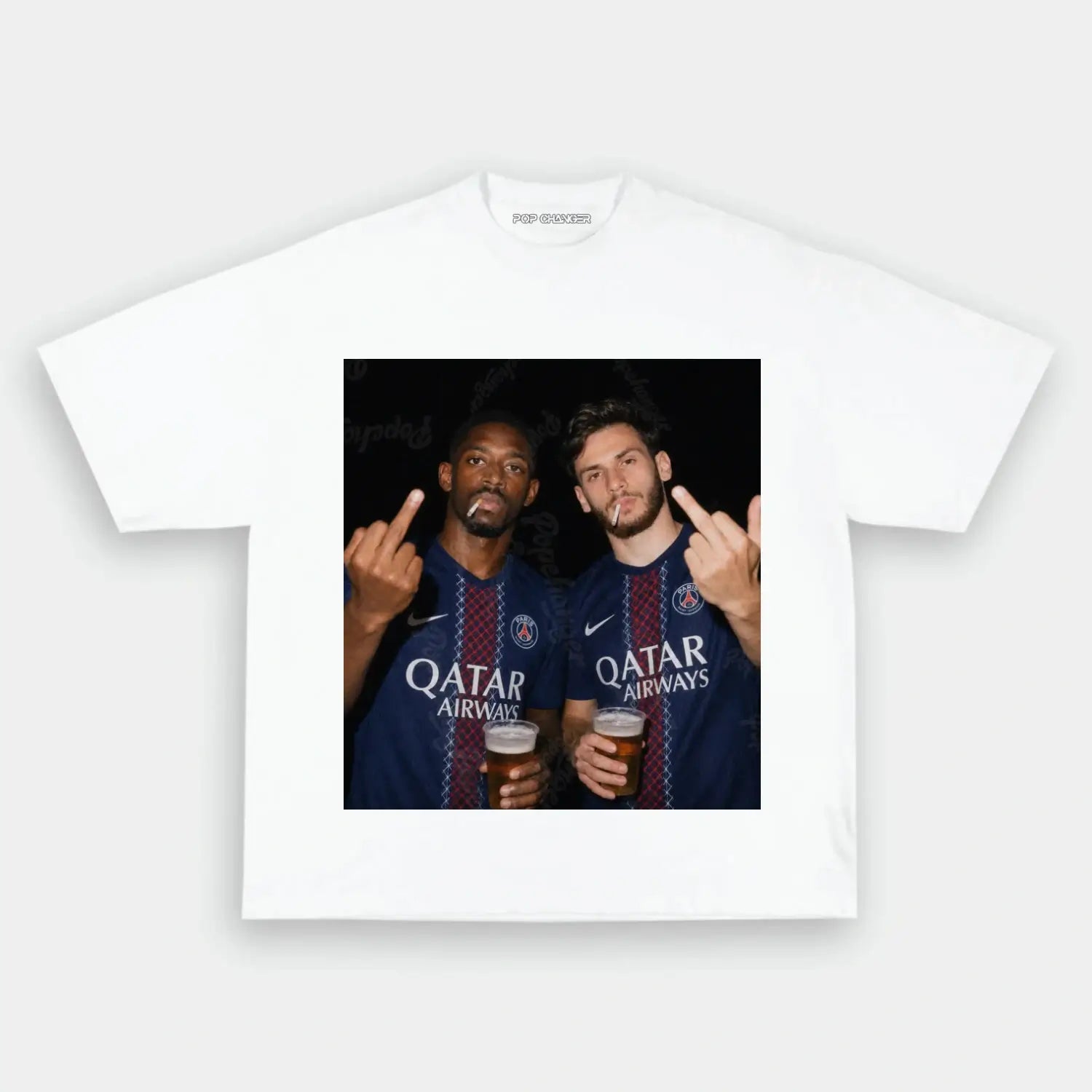Ousmane Dembélé & Khvicha Kvaratskhelia 2.0 Tee - POPCHANGER