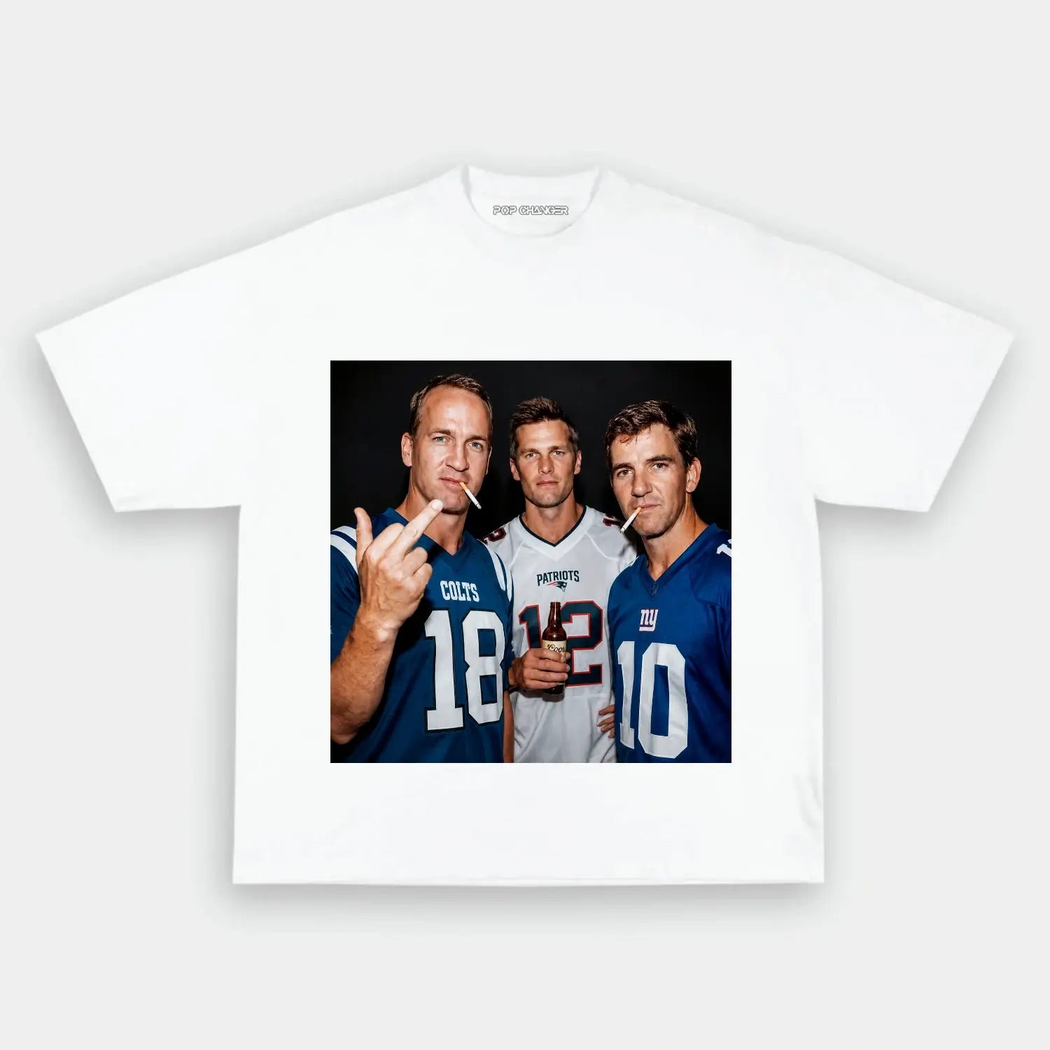 Peyton Manning& Tom Brady & Eli Manning Football T-shirt - POPCHANGER