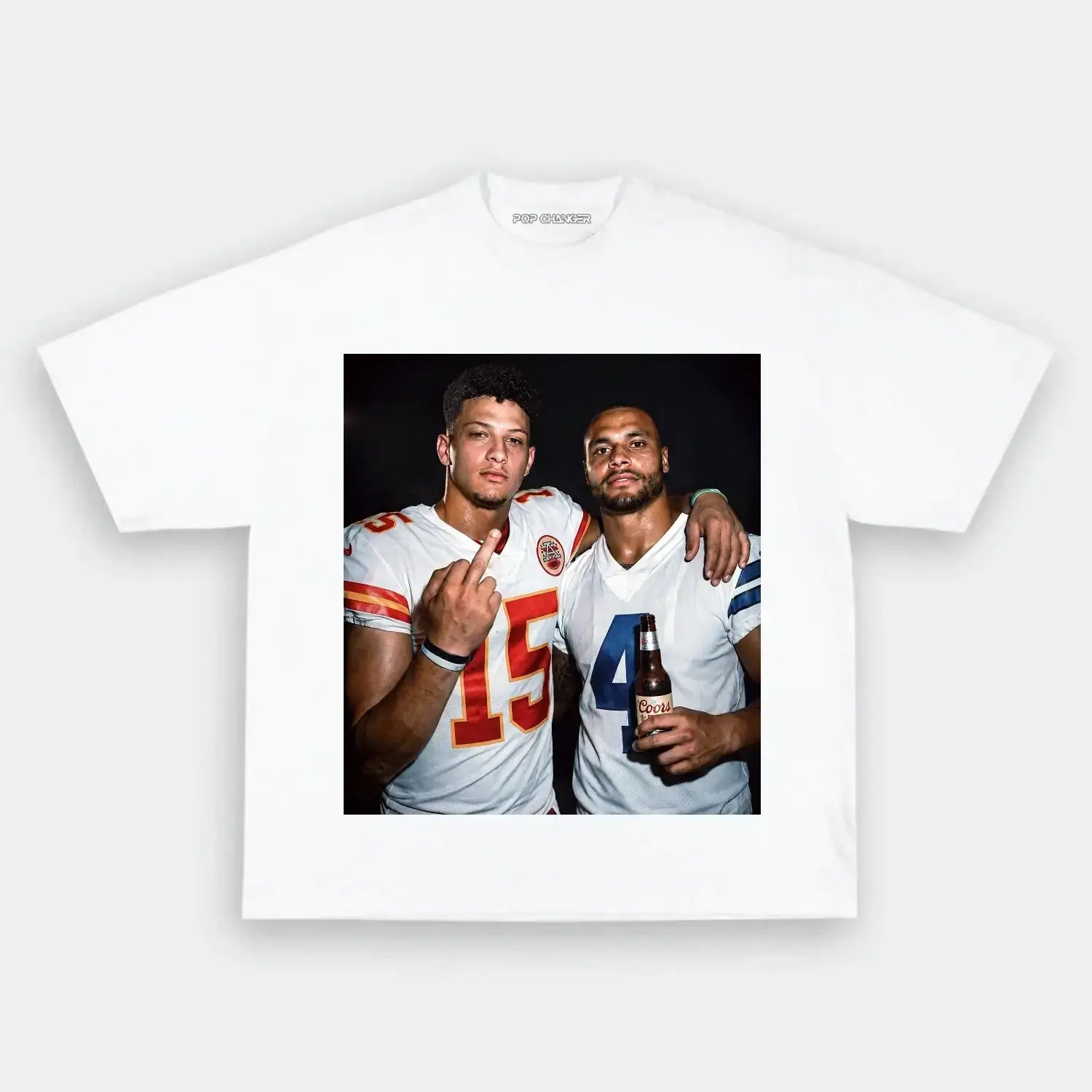 PM & DP Football T-shirt - POPCHANGER