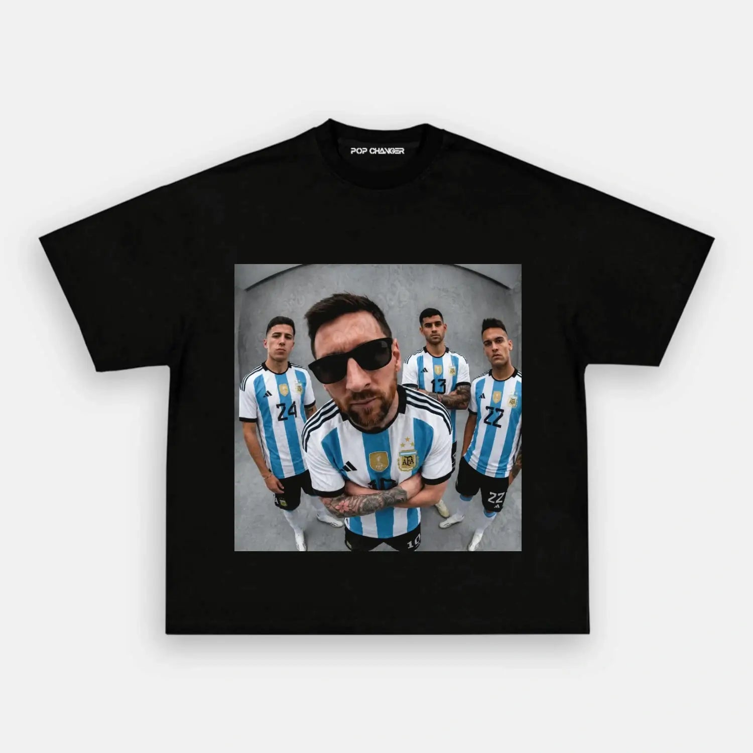 The Albiceleste Four V2 Tee - POPCHANGER