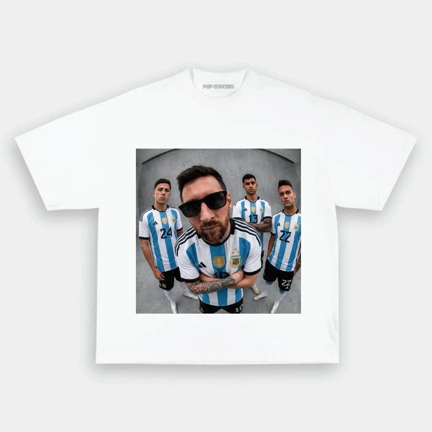 The Albiceleste Four V2 Tee - POPCHANGER
