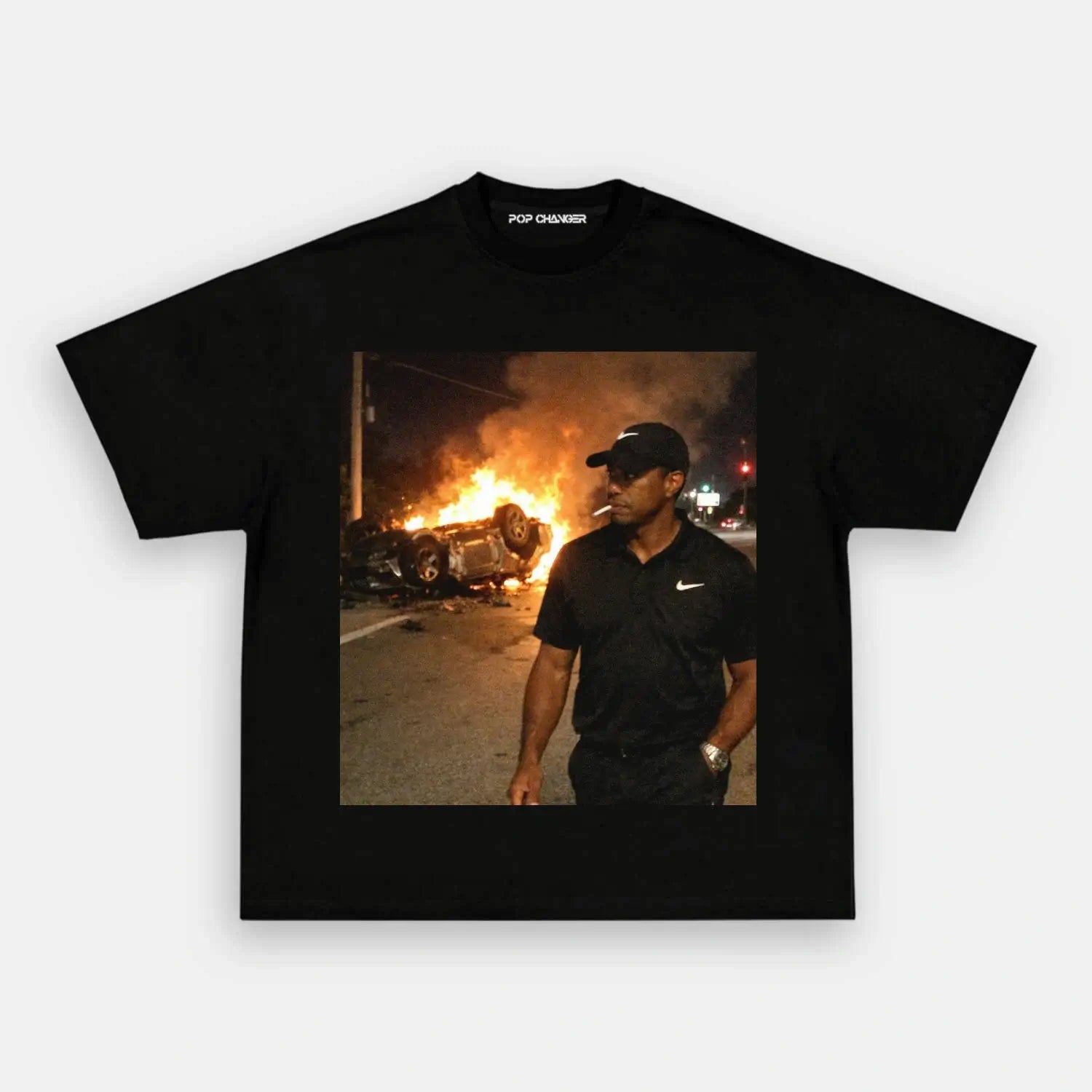 Tiger Woods Drunk Tee - POPCHANGER