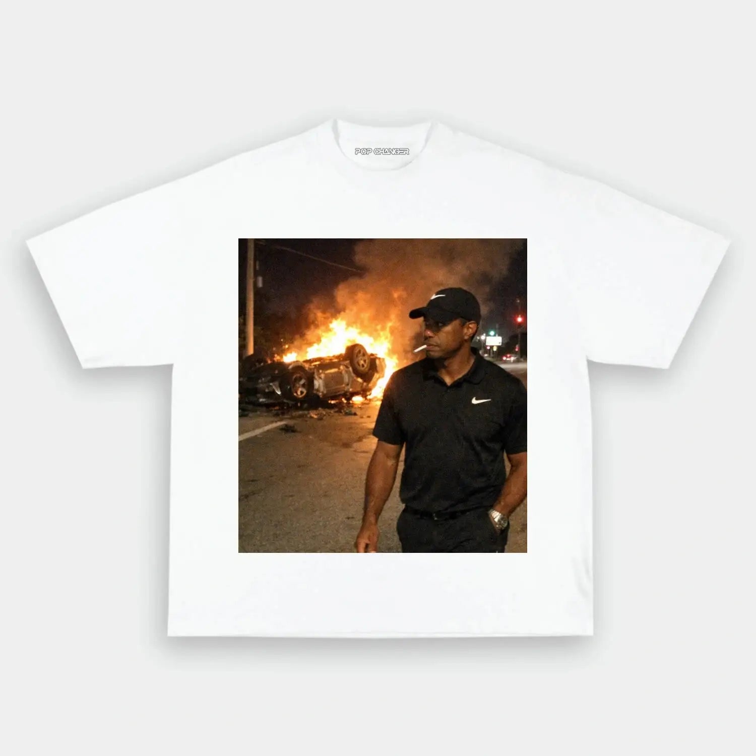 Tiger Woods Drunk Tee - POPCHANGER