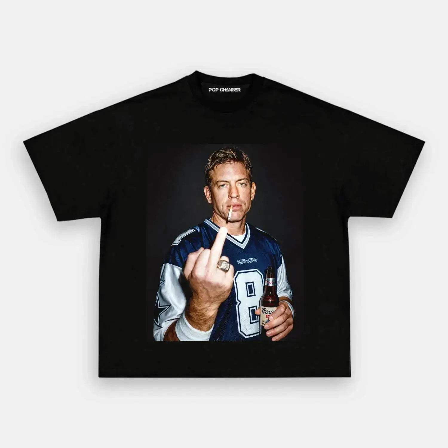 Troy Aikman Football TEE  - POPCHANGER