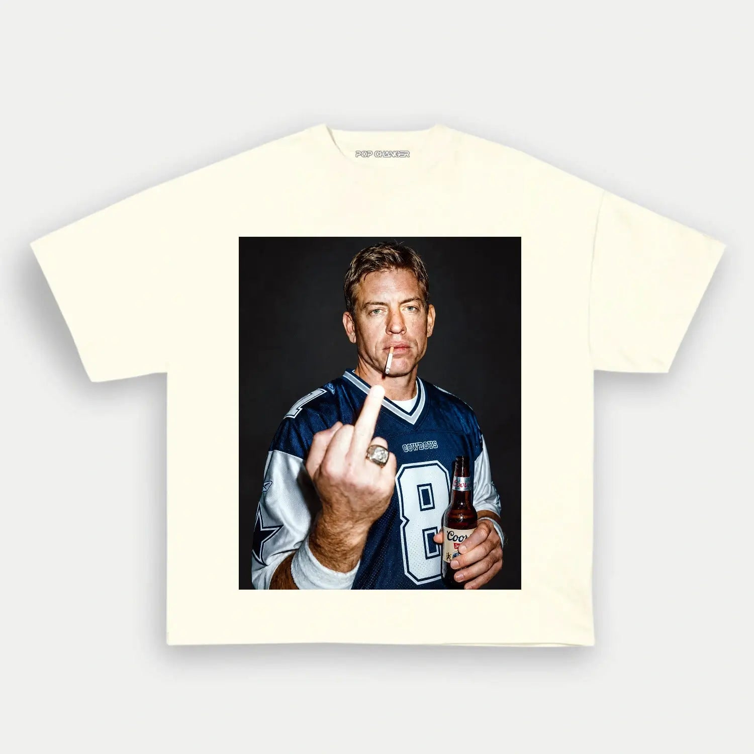 Troy Aikman Football TEE  - POPCHANGER