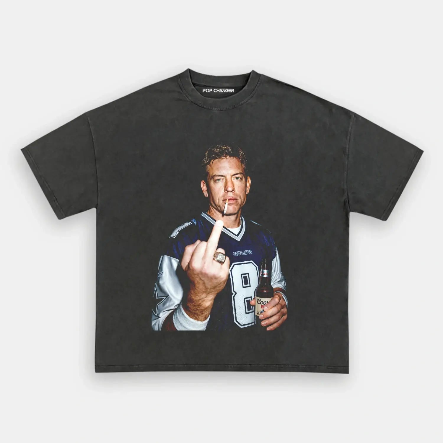 Troy Aikman Football TEE  - POPCHANGER